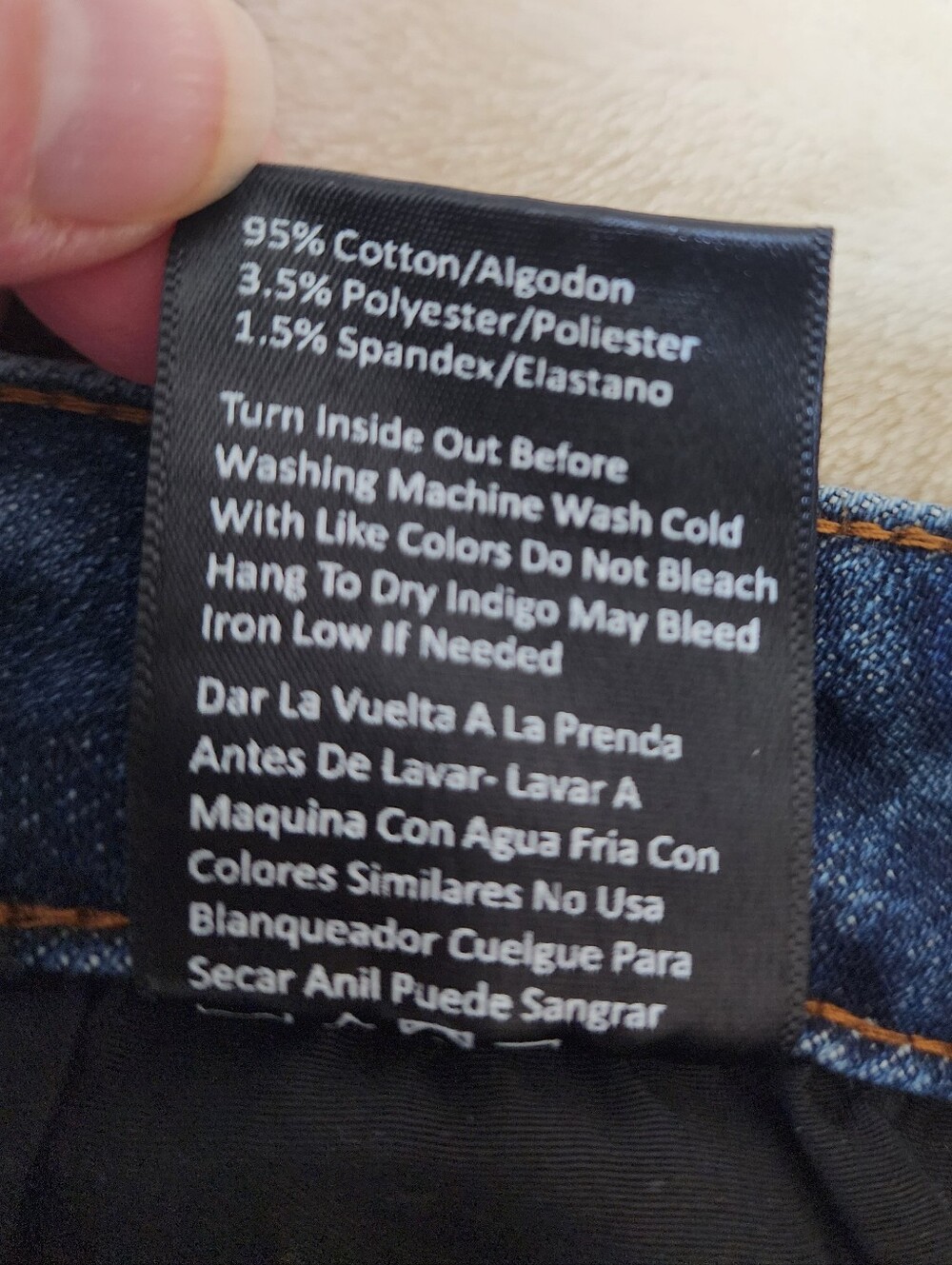 Risen High-Rise Distressed Skinny Jeans - Blue. Size 15/32. Like New Condition. - Picture 12 of 12